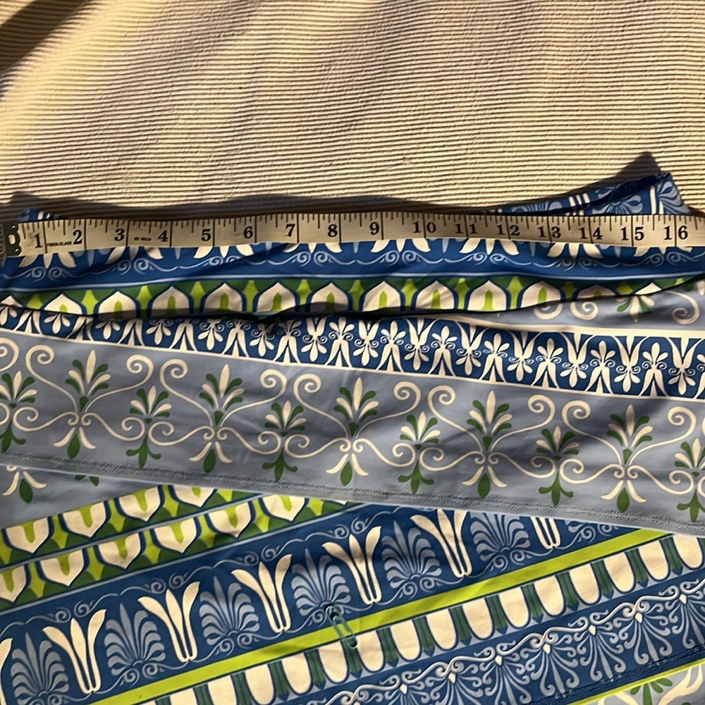 J. Mclaughlin Blue And Green Floral Skirt - image 6